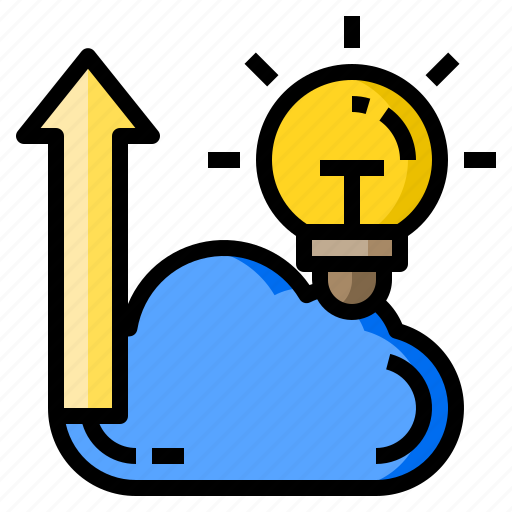 Arrow, cloud, creative, idea, server icon - Download on Iconfinder