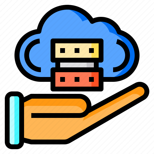 Cloud, hand, protect, safety, server icon - Download on Iconfinder