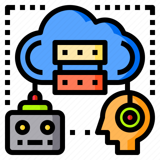 Cloud, computing, human, robot, share icon - Download on Iconfinder