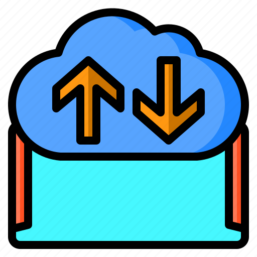 Arrow, cloud, download, smartphone, upload icon - Download on Iconfinder
