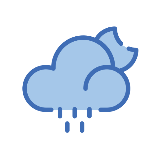 Cloud, expand, weather, forecast, rain, night, cloudy icon - Free download