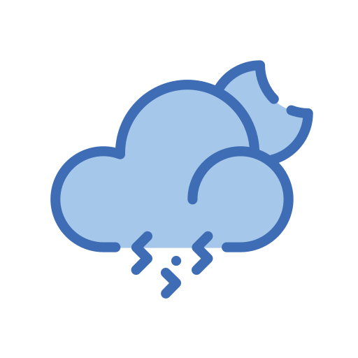 Cloud, expand, weather, forecast, thunder, moon, cloudy icon - Free download
