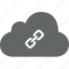 cloud, link, connect, chain, connection, url 