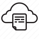 cloud, document, computer, data