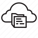 cloud, document, file, data