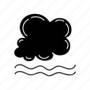 clouds, cloudy, moon, night, cloud, rain, server, storage