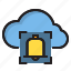 bell, cloud, computer, interface 
