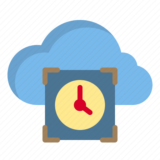 Clock, cloud, computer, interface icon - Download on Iconfinder