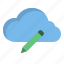 cloud, pen, computer, interface 