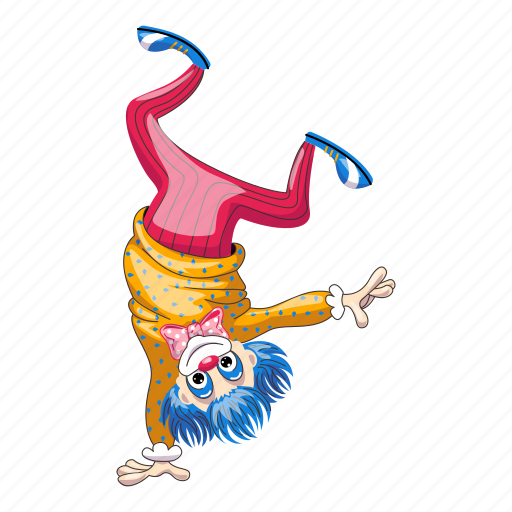 Business, cartoon, clown, hand, party, woman icon - Download on Iconfinder