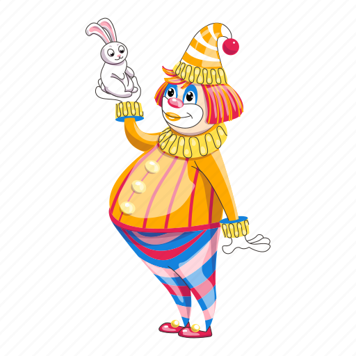 Cartoon, clown, hand, party, rabbit, tattoo, woman icon - Download on Iconfinder