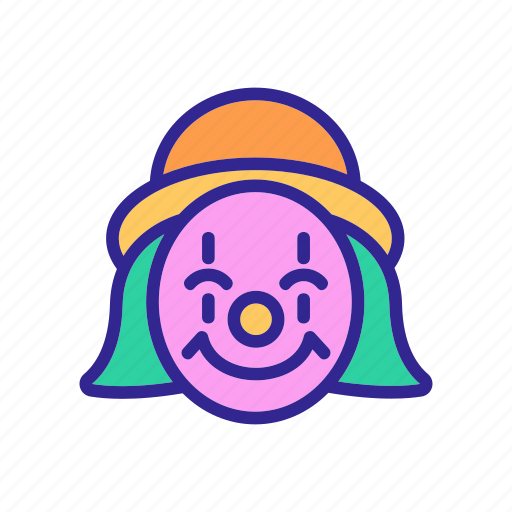 Character, circus, clown, happy, hat, satisfied, smiling icon - Download on Iconfinder