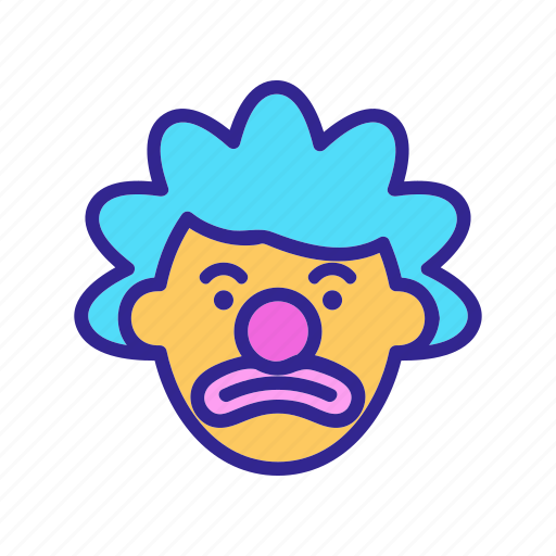Actor, character, circus, clown, happy, offended, smiling icon - Download on Iconfinder
