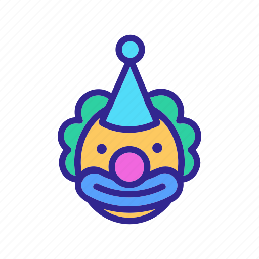 Birthday, cap, character, circus, clown, happy, smiling icon - Download on Iconfinder