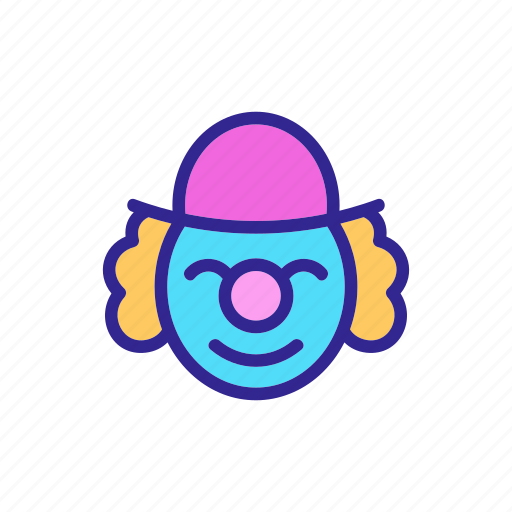 Clown, elderly, happy, hat, sad, smiling, unhappy icon - Download on Iconfinder