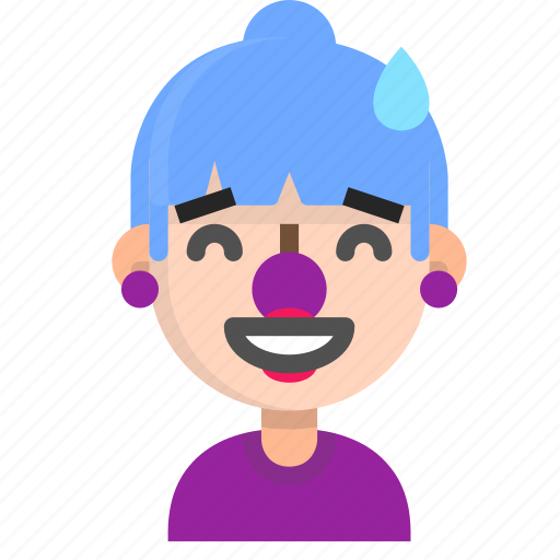 Clown, emoji, female, halloween, horror, monster, sorry icon - Download on Iconfinder