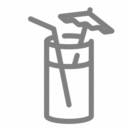 Cocktail, drink, glass, juice, rum, umbrella icon - Download on Iconfinder