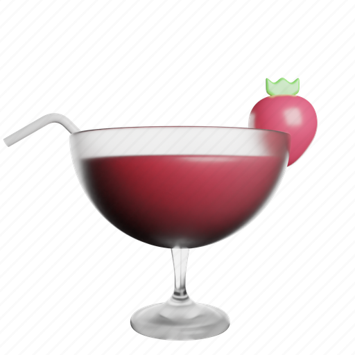 Cocktail, glass, party, drink, juice 3D illustration - Download on Iconfinder