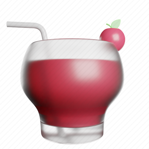Cocktail, drink, glass, juice 3D illustration - Download on Iconfinder