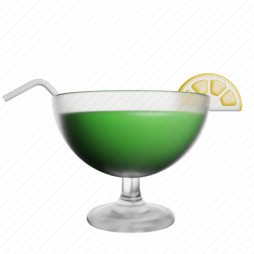 Cocktail, juice, drink 3D illustration - Download on Iconfinder
