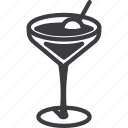 cocktail, icon, glass, martini, beverage, cherrie, alcohol