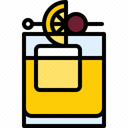 Cocktail, beverage, drink, bar, refreshment, whiskey sour icon - Download on Iconfinder