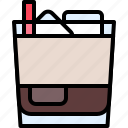 cocktail, beverage, drink, bar, refreshment, white russian