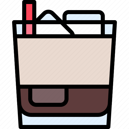 Cocktail, beverage, drink, bar, refreshment, white russian icon - Download on Iconfinder