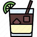 cocktail, beverage, drink, bar, refreshment, dark and stormy