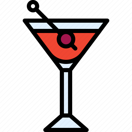Cocktail, beverage, drink, bar, refreshment, manhattan icon - Download on Iconfinder