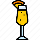 cocktail, beverage, drink, bar, refreshment, mimosa