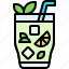 cocktail, beverage, drink, bar, refreshment, mojito 