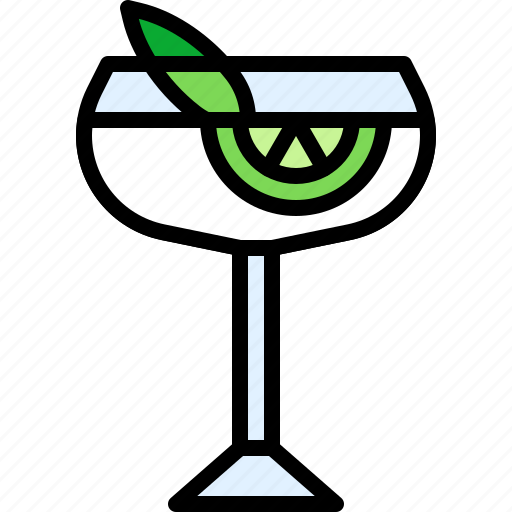 Cocktail, beverage, drink, bar, refreshment, sage gimlet icon - Download on Iconfinder