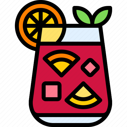 Cocktail, beverage, drink, bar, refreshment, sangria icon - Download on Iconfinder