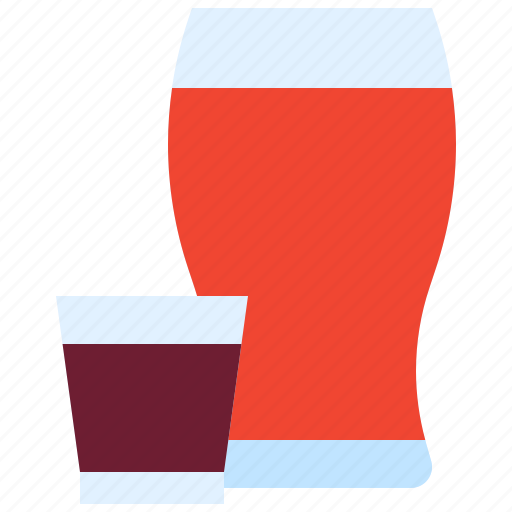 Cocktail, beverage, drink, bar, refreshment, boilermaker, whisky icon - Download on Iconfinder