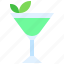 cocktail, beverage, drink, bar, refreshment, grasshopper, crème de menthe 