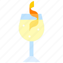 cocktail, beverage, drink, bar, refreshment, spritzer, white wine