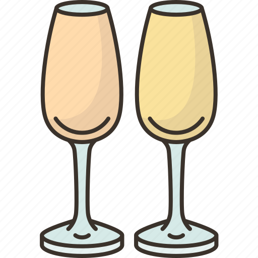 Champagne, flute, wineglass, drink, kitchen icon - Download on Iconfinder