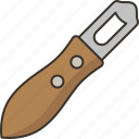 knife, channel, peel, carving, utensil