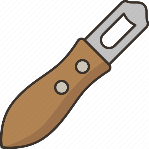 Knife, channel, peel, carving, utensil icon - Download on Iconfinder