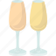 champagne, flute, wineglass, drink, kitchen 