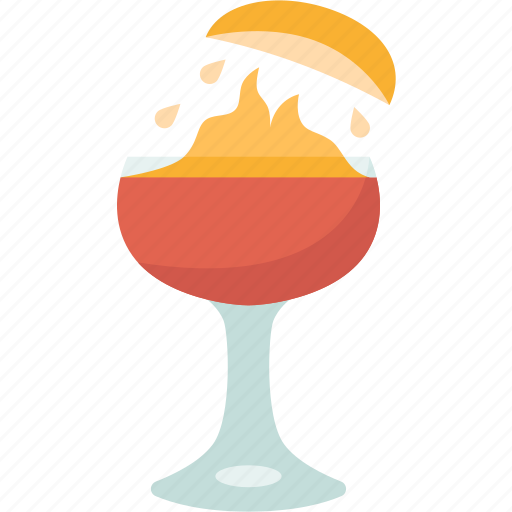 Flaming, zest, alcohol, liquor, beverage icon - Download on Iconfinder