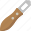 knife, channel, peel, carving, utensil 