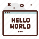 hello, world, programming, code, development
