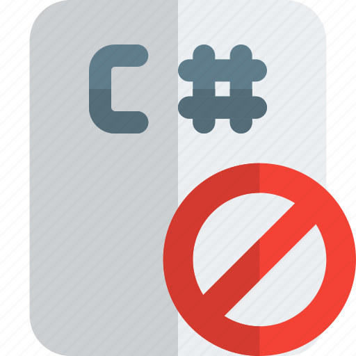 Sharp, file, banned, coding, files icon - Download on Iconfinder