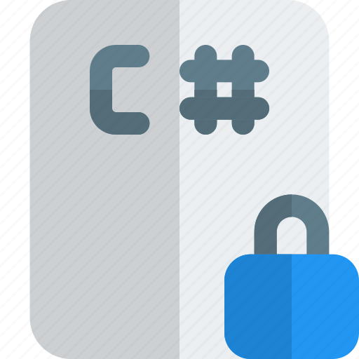 Sharp, file, lock, coding, files icon - Download on Iconfinder