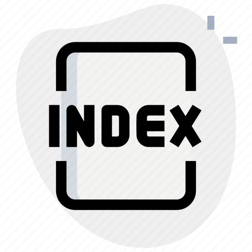 Index, file, coding, extension icon - Download on Iconfinder