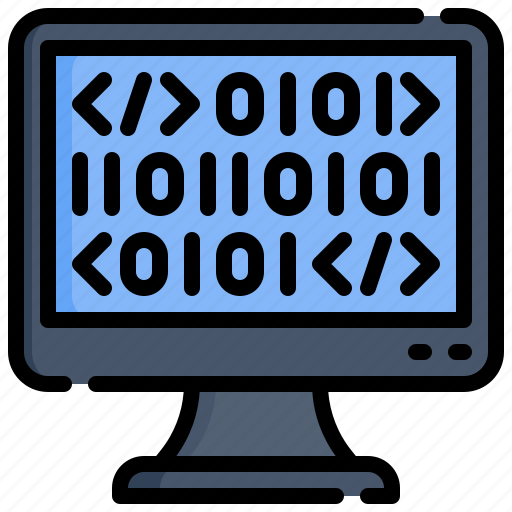 Binary, code, coding, computer, desktop icon - Download on Iconfinder
