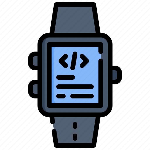 Smartwatch, coding, wristwatch, seo, web icon - Download on Iconfinder