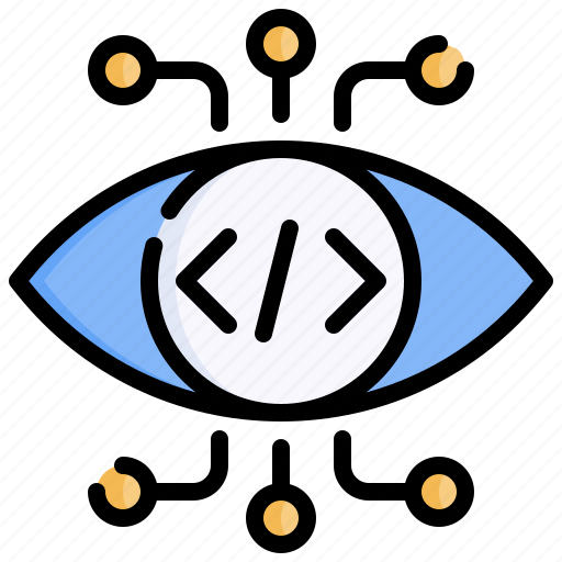 View, code, review, coding, eye, networking icon - Download on Iconfinder